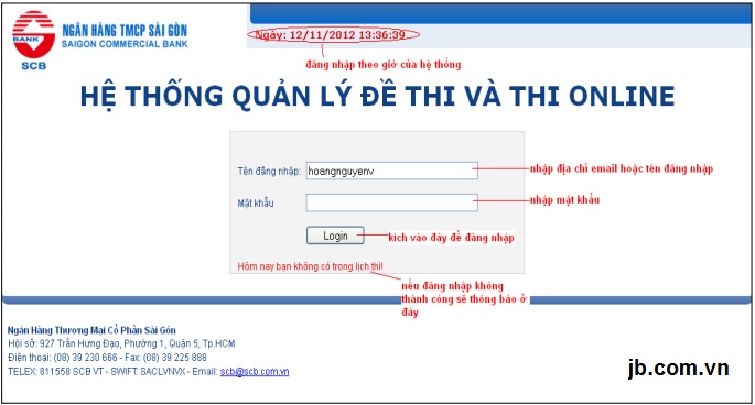 SCB - NӮp hӨ sơ vĖ thi tuyӕn